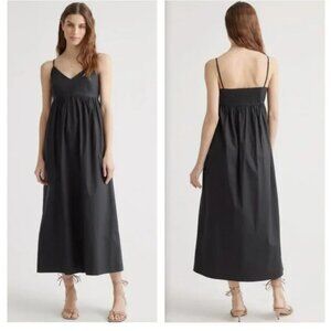 Quince 100% organic cotton poplin dress NWT